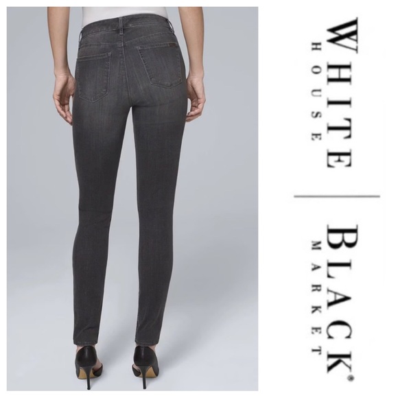 Classic Rise “Essential” Jeggings in “Black River”  { WHBM } - Picture 3 of 14